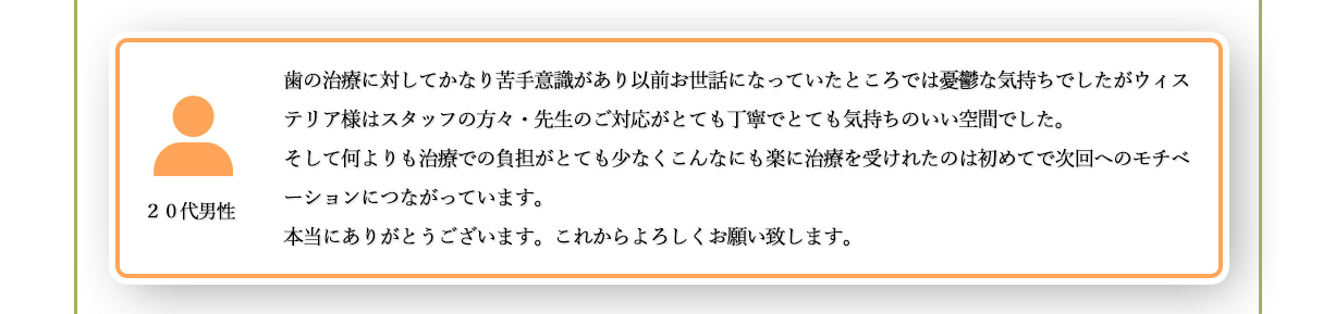 20代男性の評価